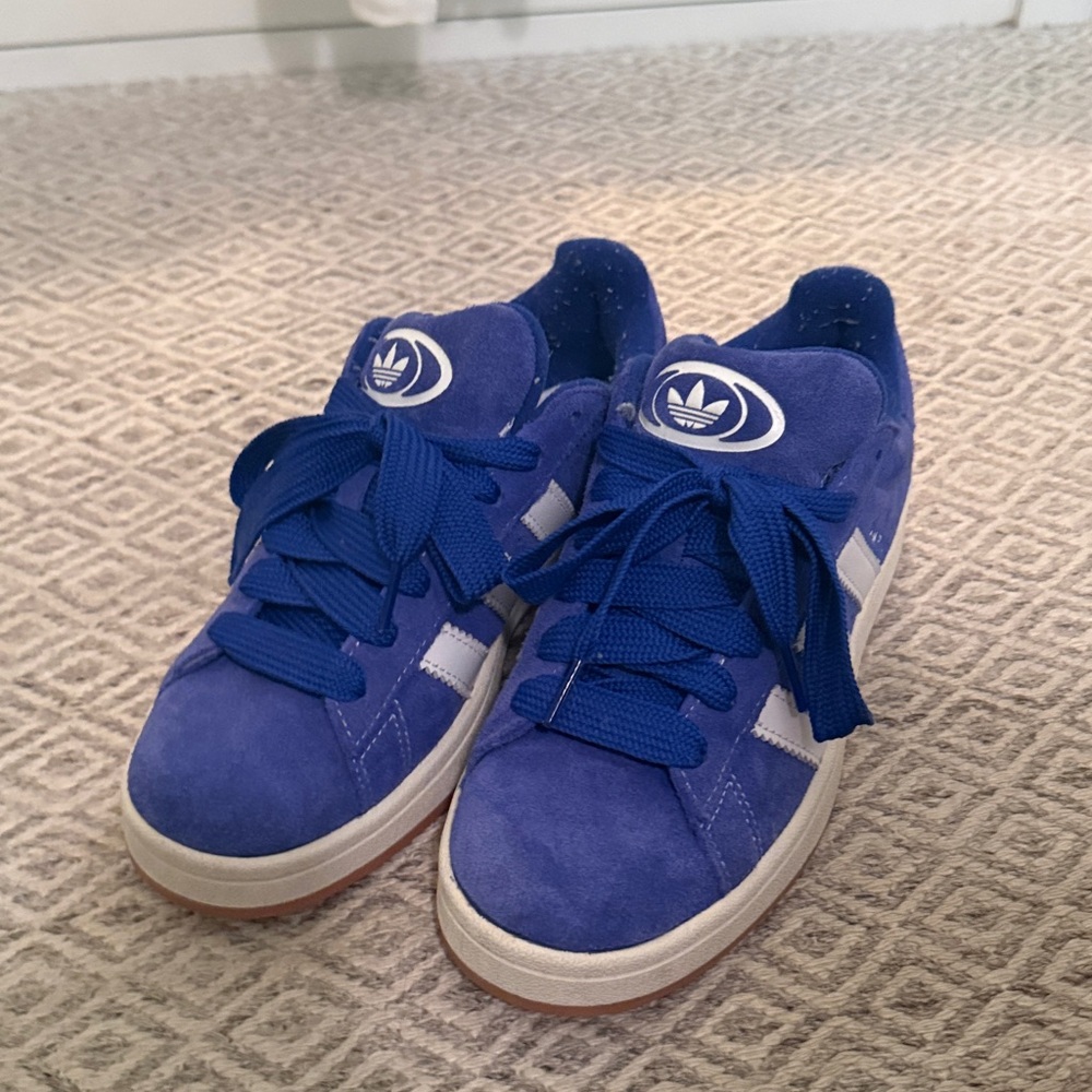 Adidas Royal Blue Suede Sneakers